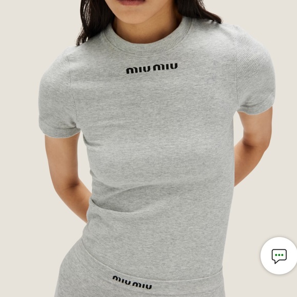 Miu Miu Seamless mélange T-shirt - Picture 2 of 11